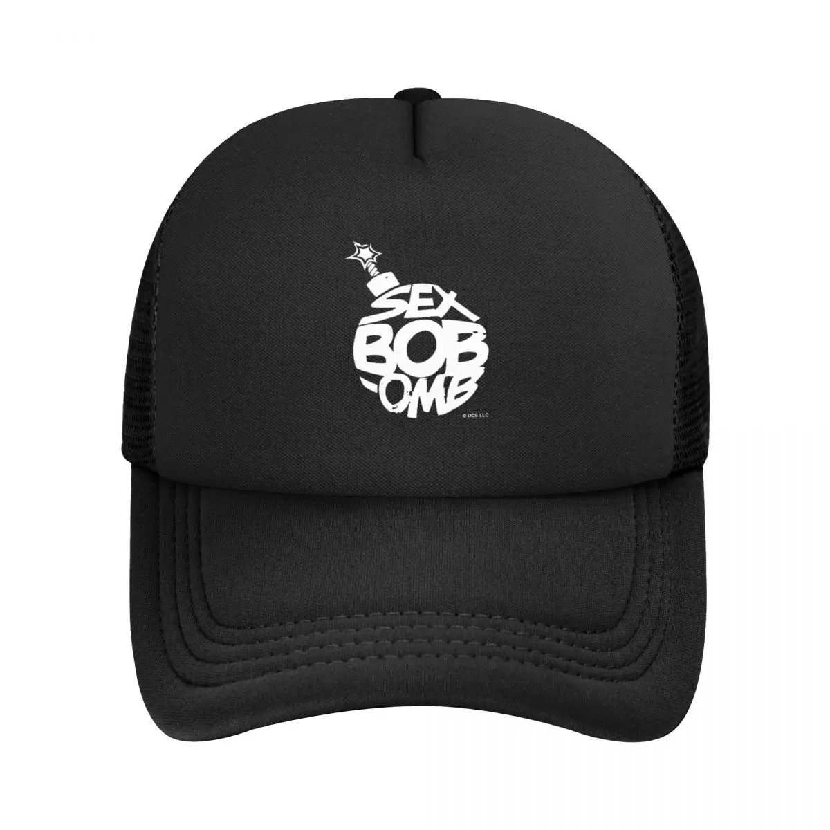 Scott Pilgrim Bob Omb Mesh Baseball Cap Men Women Hip-Hop Sun Hat Hat Adjustable Snapback Caps Sun Caps Summer Trucker Hat