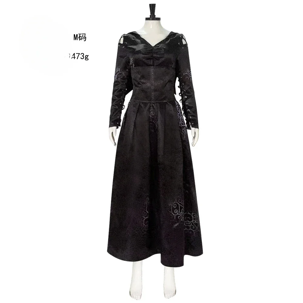 Halloween Costumes Мускулистый Костюм Bellatrix Lestrange Cos Costume Halle Bert Black Witch Death Eater Skirt Anime Cosplay