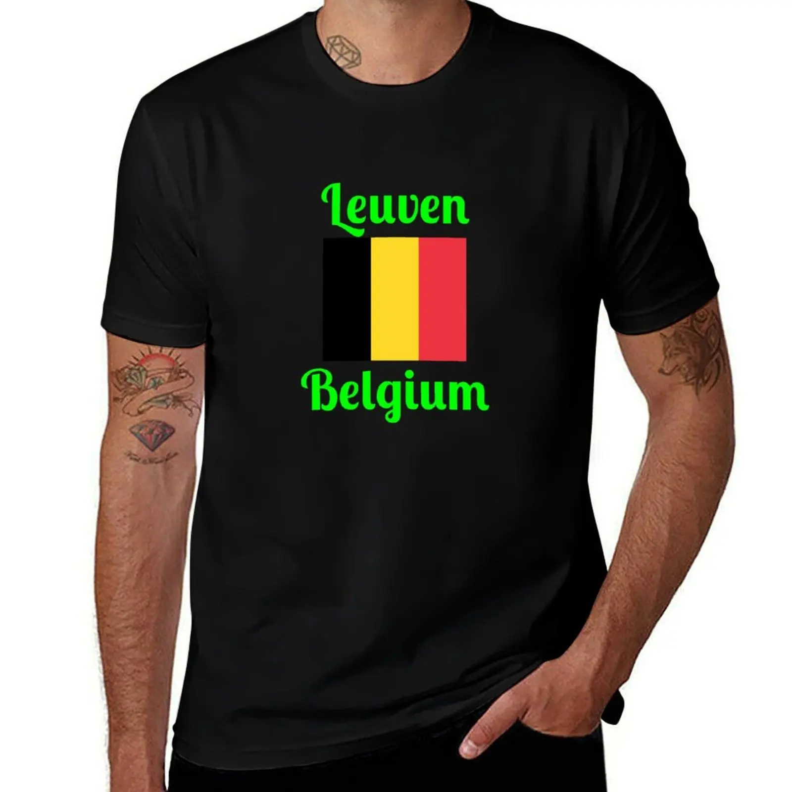 

Leuven Belgium - Stylish Prints, T-Shirt customs baggy shirts plus size men clothing