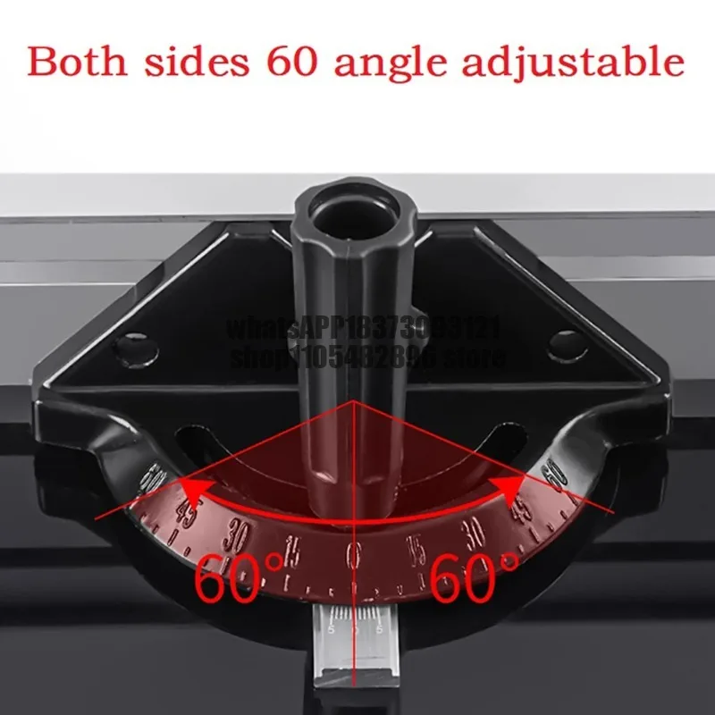 Miter Gauge And Aluminum Miter Fence Both Sides 60 Angle Adjustable Repetitive Cut Flip Stop And Tenon Gauge For Table Saw
