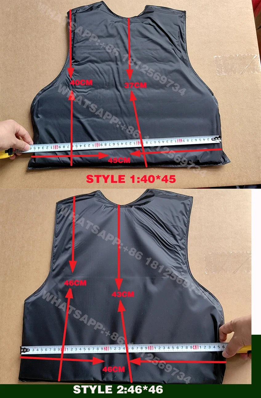 Real Fully Protective for Neck Protection NIJ Level IIIA 3A 9mm&.44 PE Soft Ballistic Panel For Tactical Vest Plate Carrier Vest