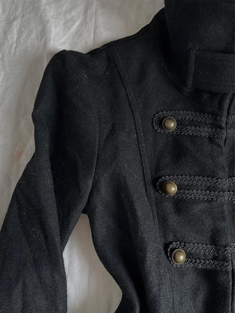 Gótico Rosa Original Vintage Bla High-End Faion Versátil Casacos Ele Design Interesse Especial Design Top Feminino Fa...