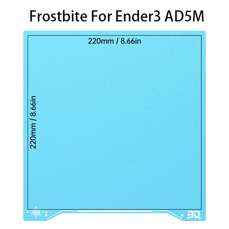 Płyta drukująca BIQU Panda CryoGrip Pro Glacier/Frostbite ze stali sprężynowej, dwustronna, teksturowana, do drukarek 3D BambuLab P1P P1S P2S A1 X1 — zdjęcie produktu 17