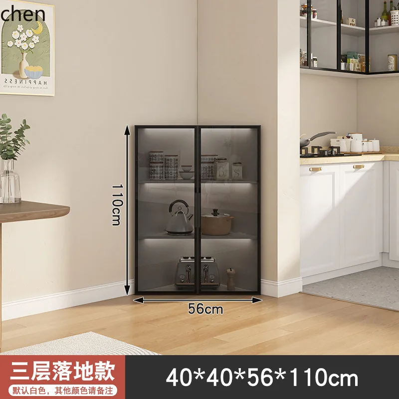 ZML Corner Cabinet Wall Corner Storage Rack Living Room Bedroom Triangle Right Angle Turning Corner Wall-Mounted Wine Cabinet