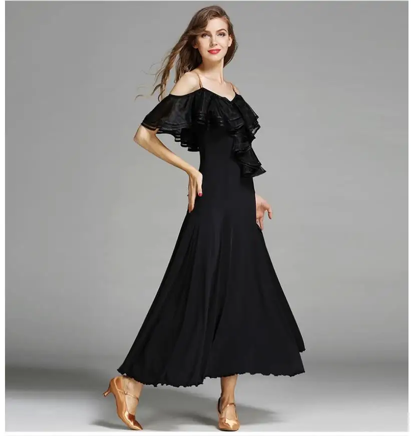 gonna lunga da ballo classica francese da donna, colletto a foglia di loto, danza moderna, costume da spettacolo teatrale, abito da ballo rosso