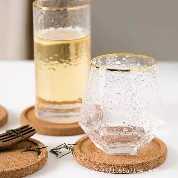 

4 Pcs Cork Potholder Coaster for Kitchen Use Tea Mugs Home Drinks Glass Cups Water Glasses Cold Beverages Coffee Lightweight
