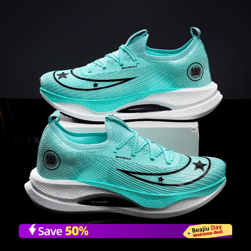 

Men Sports Running Shoes Casual Marathon Breathable Lightweight Women's Comfortable Athletic Nonskid Walking Sneakers