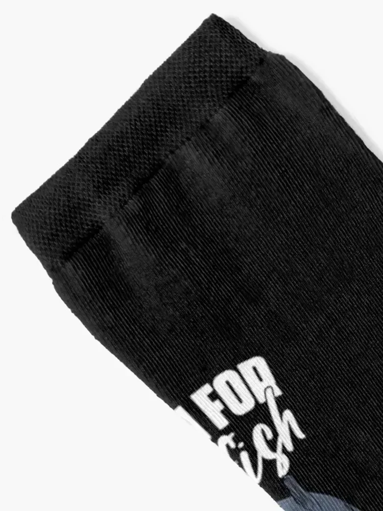 I Fish For Catfish Everything Else Is Bait Funny Catfisher Socks cartoon japanese fashion hiphop loose Socks Girl Men's