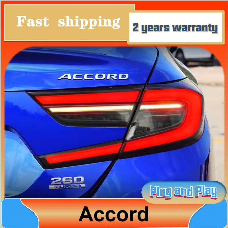 

Car Styling for Honda Accord Taillight 2017-2020 Accord 10th Tail Lights Rear DRL Fog Brake Turn Signal Reversing