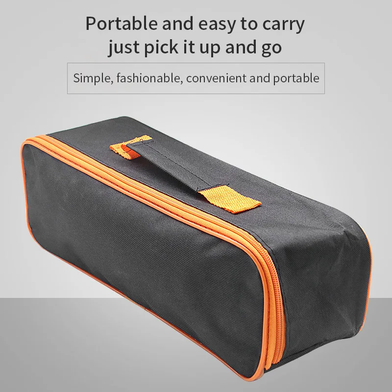 Bolsa de herramientas multifuncional, estuche impermeable de lona Oxford, organizador de almacenamiento, estuche de instrumentos para pequeñas