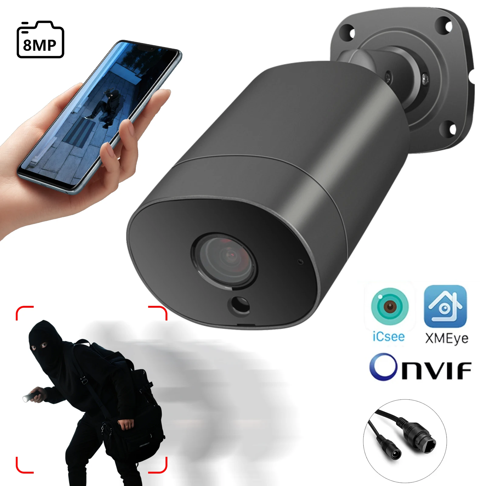 Bsder 4K 8MP Ip Cam…