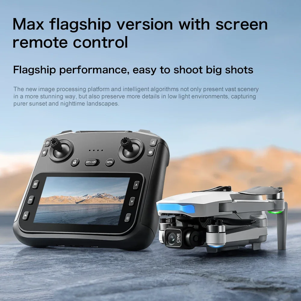 S-X1 Nuovo Quadcopter 4K - Giunto cardanico a 3 assi 5G GPS Pieghevole Clear Shot Facile da trasportare Pro Foto aerea Regalo per gli amanti dell'outdoor