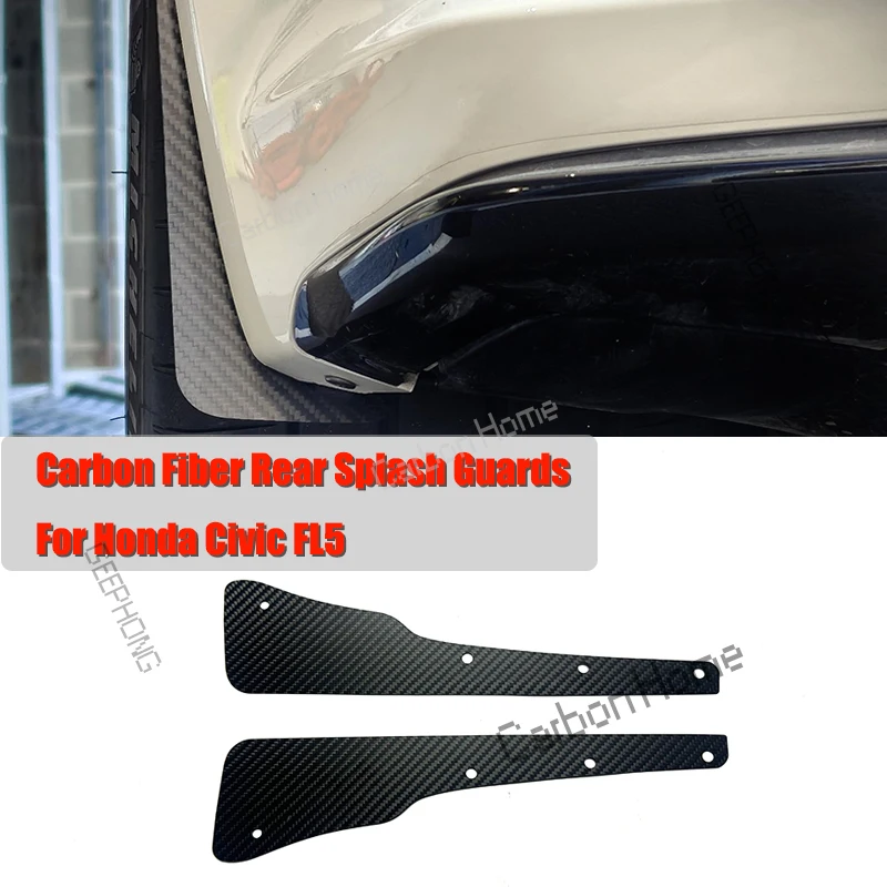 Dry Carbon Fiber Rear Splash Guards Arch Guards Mud Flaps For
