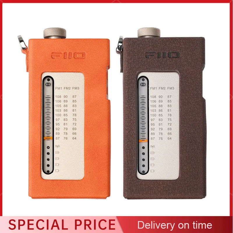 FiiO SK-RR11 Radio Customized Leather Protective Case Anti Slip Environmentally PU Leather Case with Hanging Rope+Hand RR11 PC
