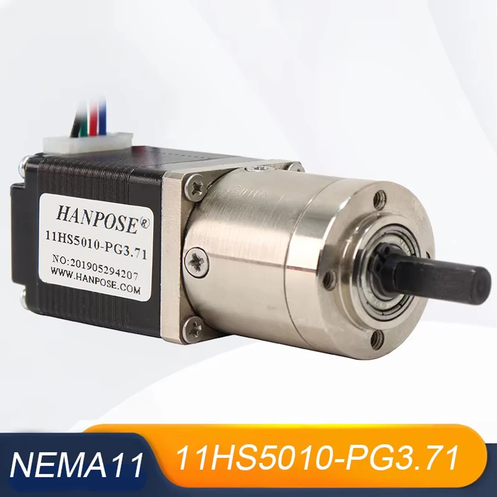 3D Printer 11HS5010-PG Nema 11 Step Moto 4-lead 42 Motor Extruder Gear Stepper Motor Ratio 5.18:1 Planetary Gearbox