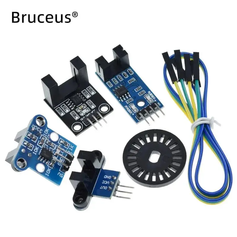 Diy Kit 3.3V-5V Photoelectric Beam Speed Sensor Slot-Type Optocoupler Tacho-Generator Counter Module For Arduino/51/AVR/PIC