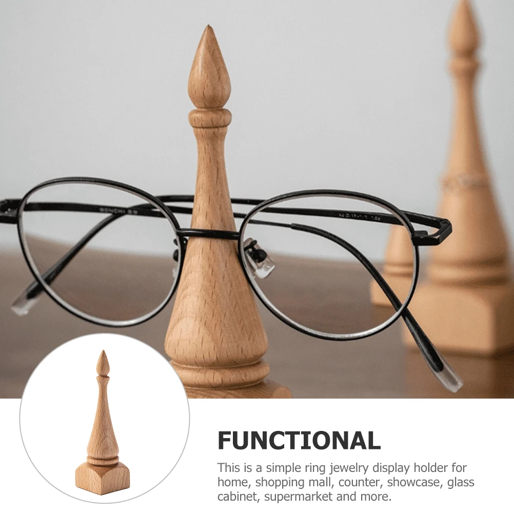 

Wooden Ring Cone Shape Desktop Support Rack Jewelry Display ganizer St Storage Solution for Ring Support Rack Home Shop