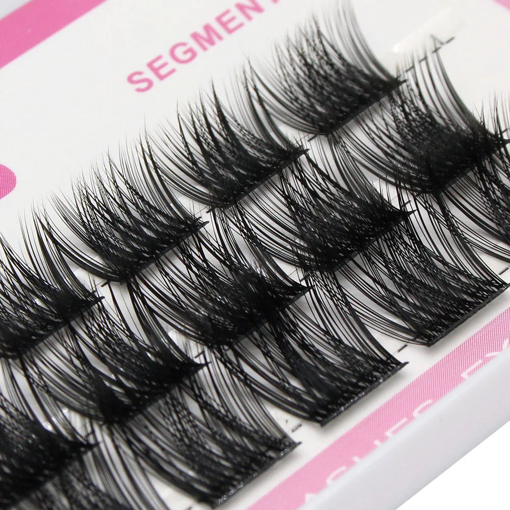 Natural soft fluffy false eyelashes DIY personal eyelash extensions natural segmented eyelashes mink hair