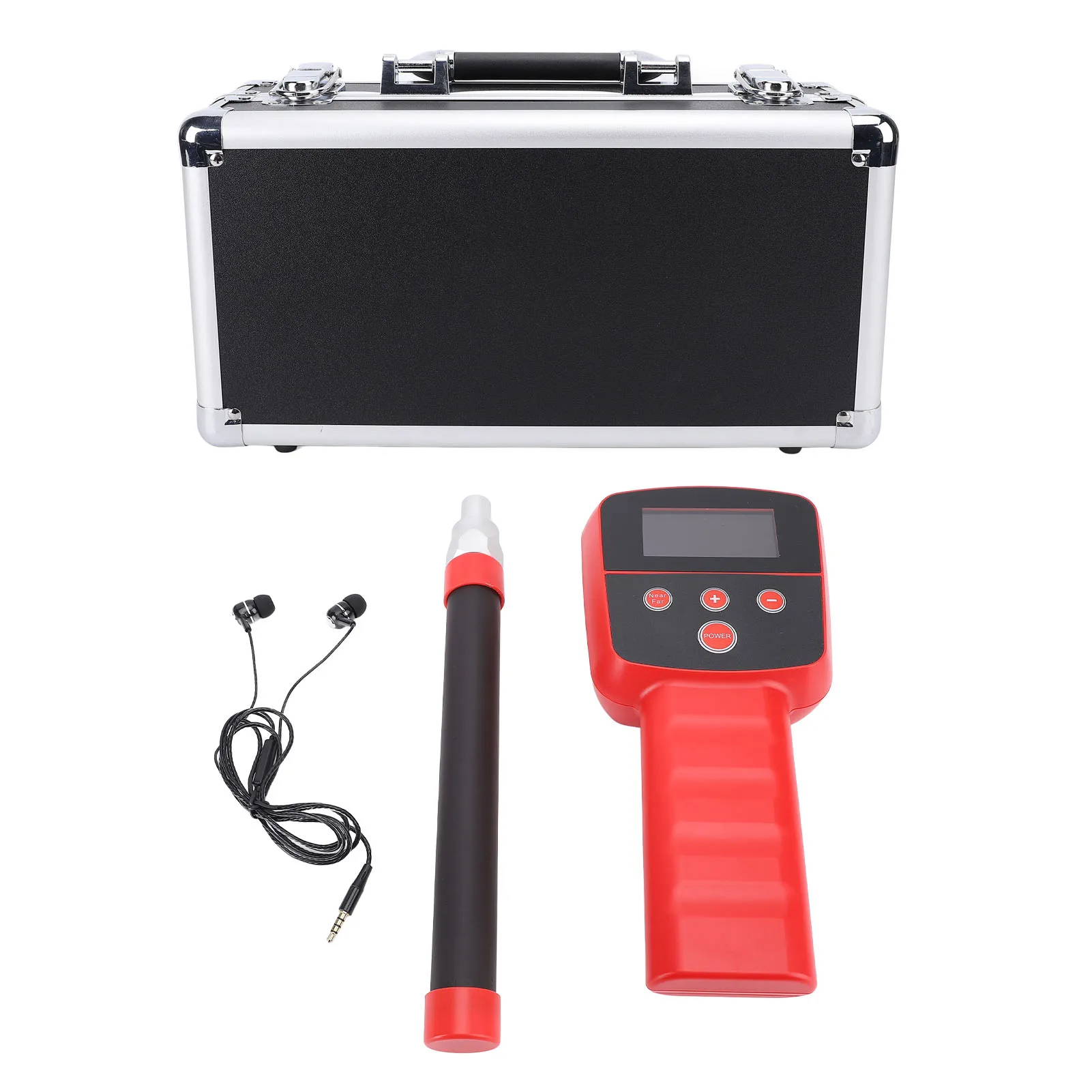 

512Hz Underground Pipe Locator Water Resistant Portable LED Display Pipe Inspection Locator for Pipeline Blocking Clogging
