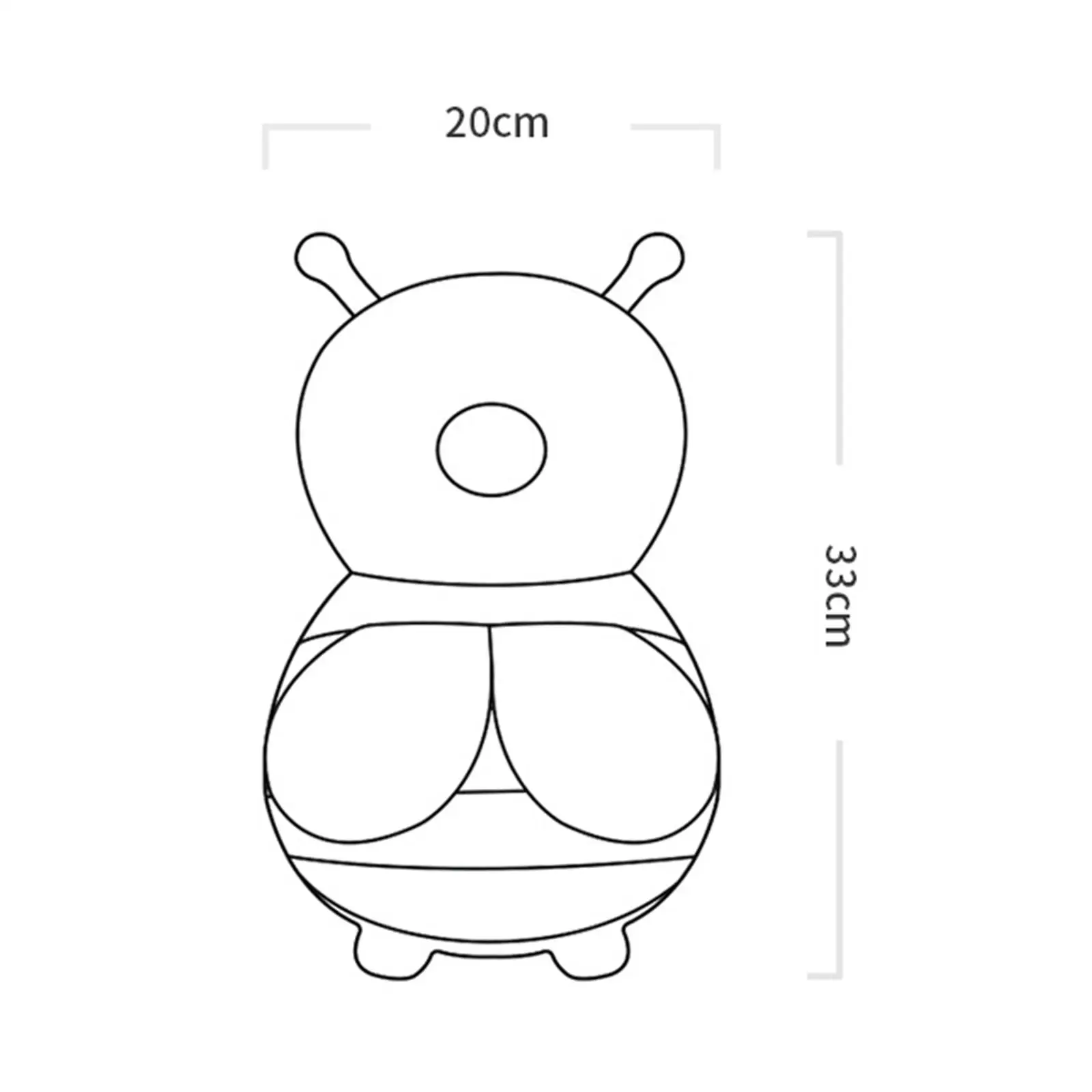 赤ちゃん用の通気性のある調節可能なヘッドプロテクションバックパック,ランニング,クロール,幼児,子供用の調節可能なヘッドレスト