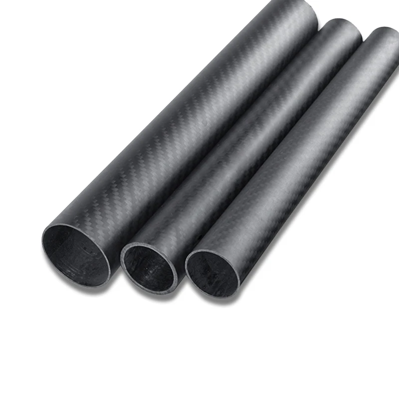 1Pcs Length 1000mm 3K Carbon Fiber Tube High Composite Hardness Material OD: 30 32 33 34 35mm For Plant Protection Aircraft