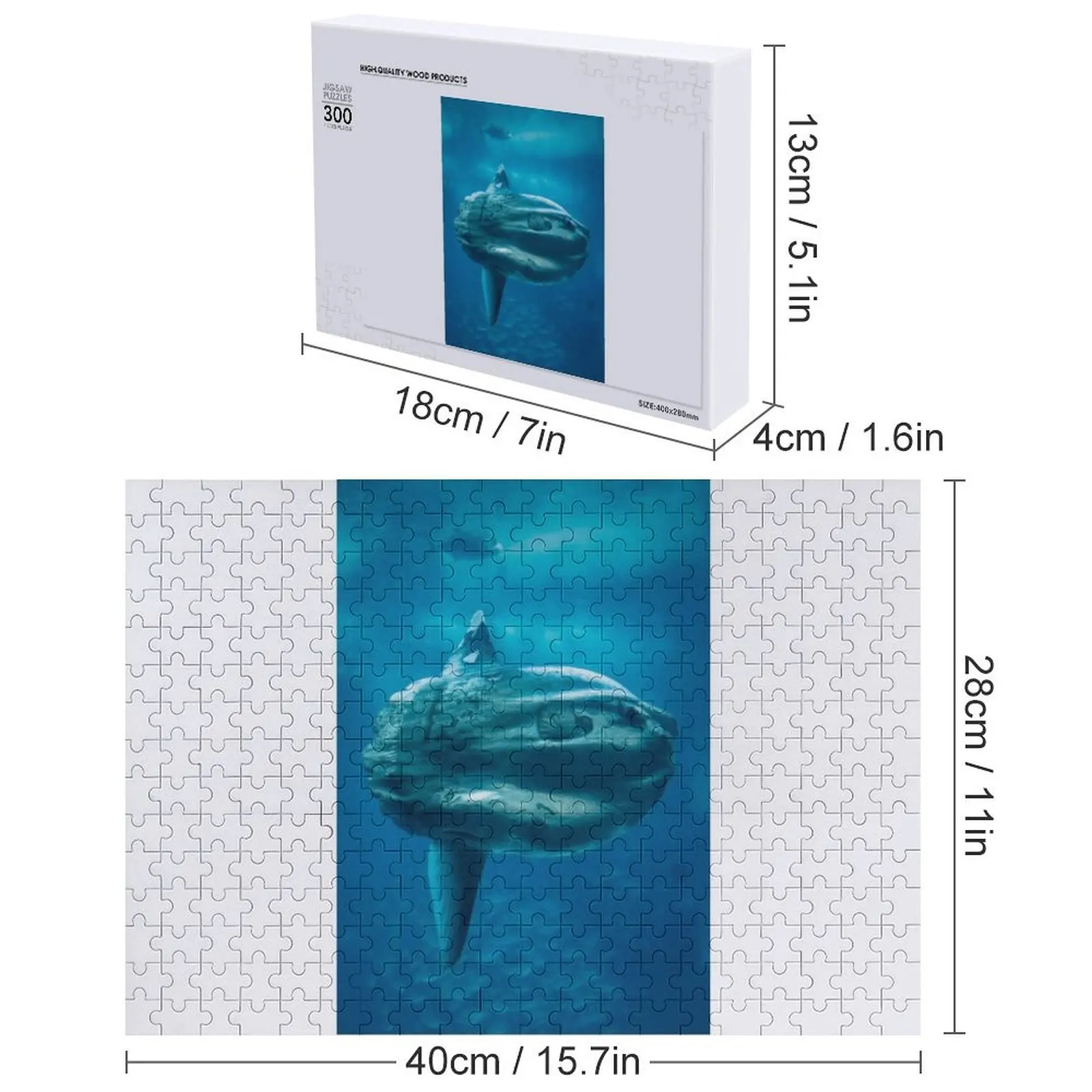 Sunfish, mola mola 직소 퍼즐 게임 어린이 맞춤형 직소 맞춤 선물 맞춤 어린이 선물 퍼즐