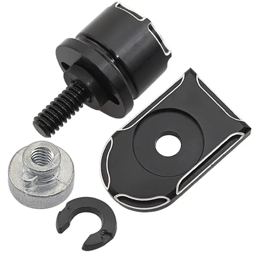 Imagen 2 del producto Perno de asiento de guardabarros trasero de motocicleta, Kit de tuerca de tornillo, perilla de montaje, cubierta para Harley, accesorios de fijación de cojín
