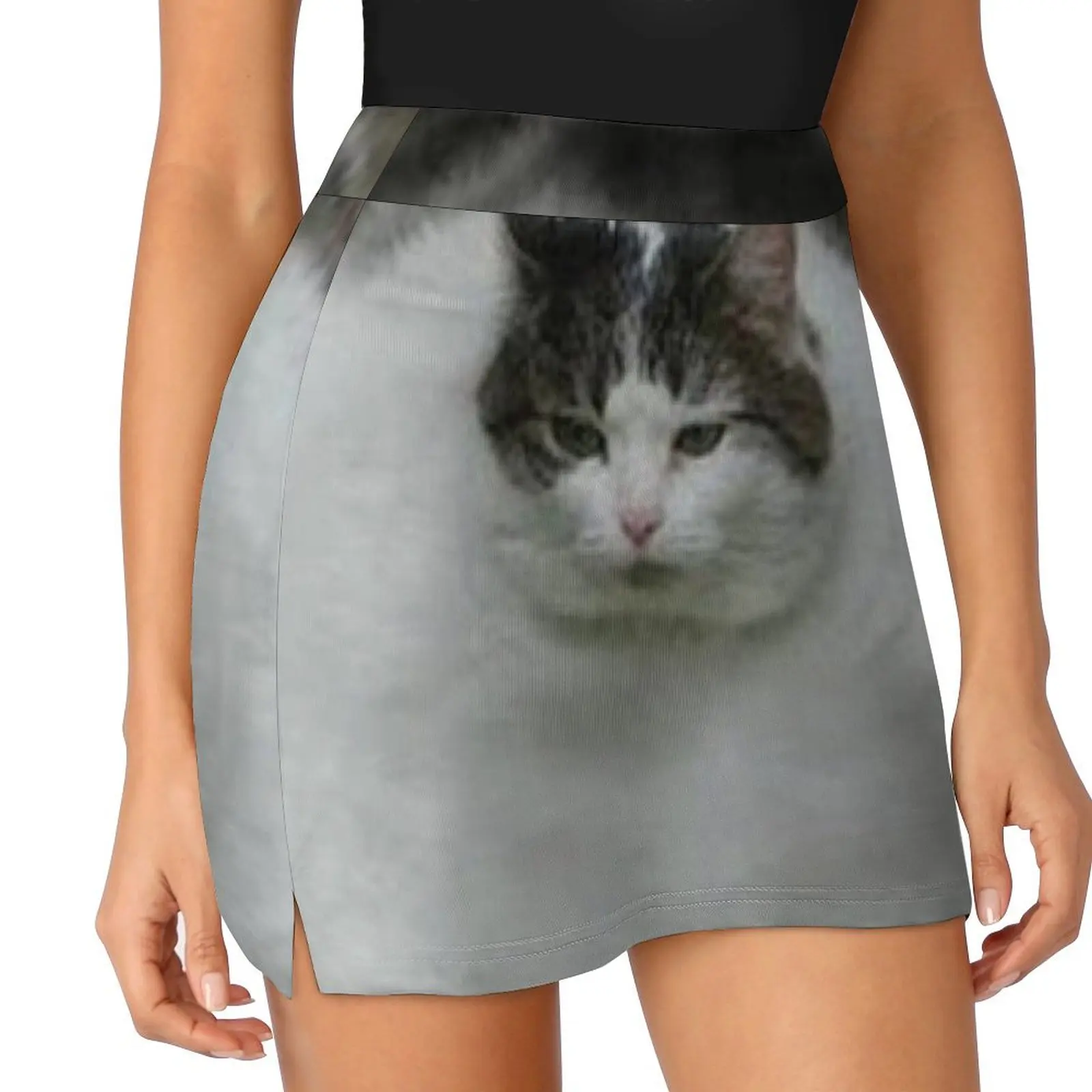 Fat cat Mini Skirt korean clothes ladies School uniform