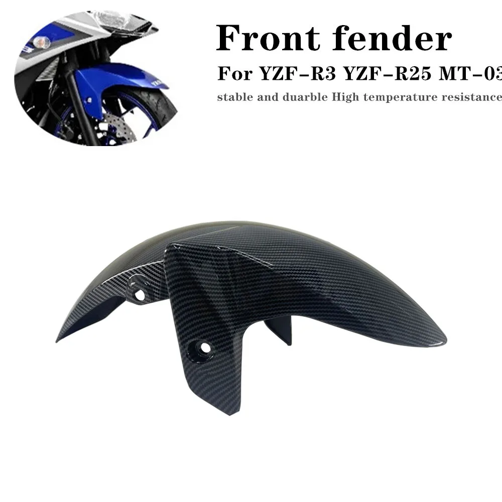 

Motorcycle carbon fiber front fender For Yamaha YZFR3 YZFR3 YZFR25 YZFR25 MT03 MT 03 2015-2018