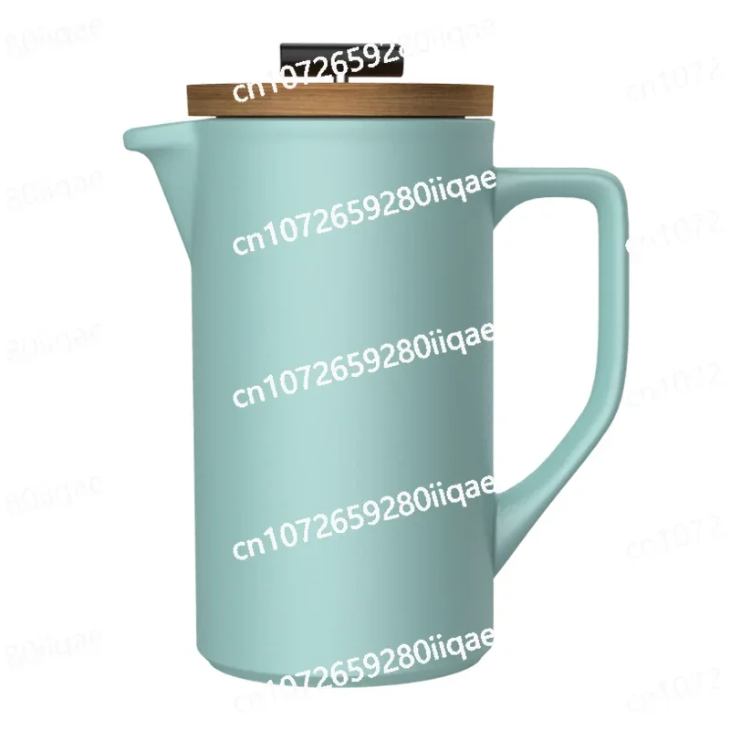 Filtre à piston en acier inoxydable, céramique classique, café, thé, France, camping, voyage, pot