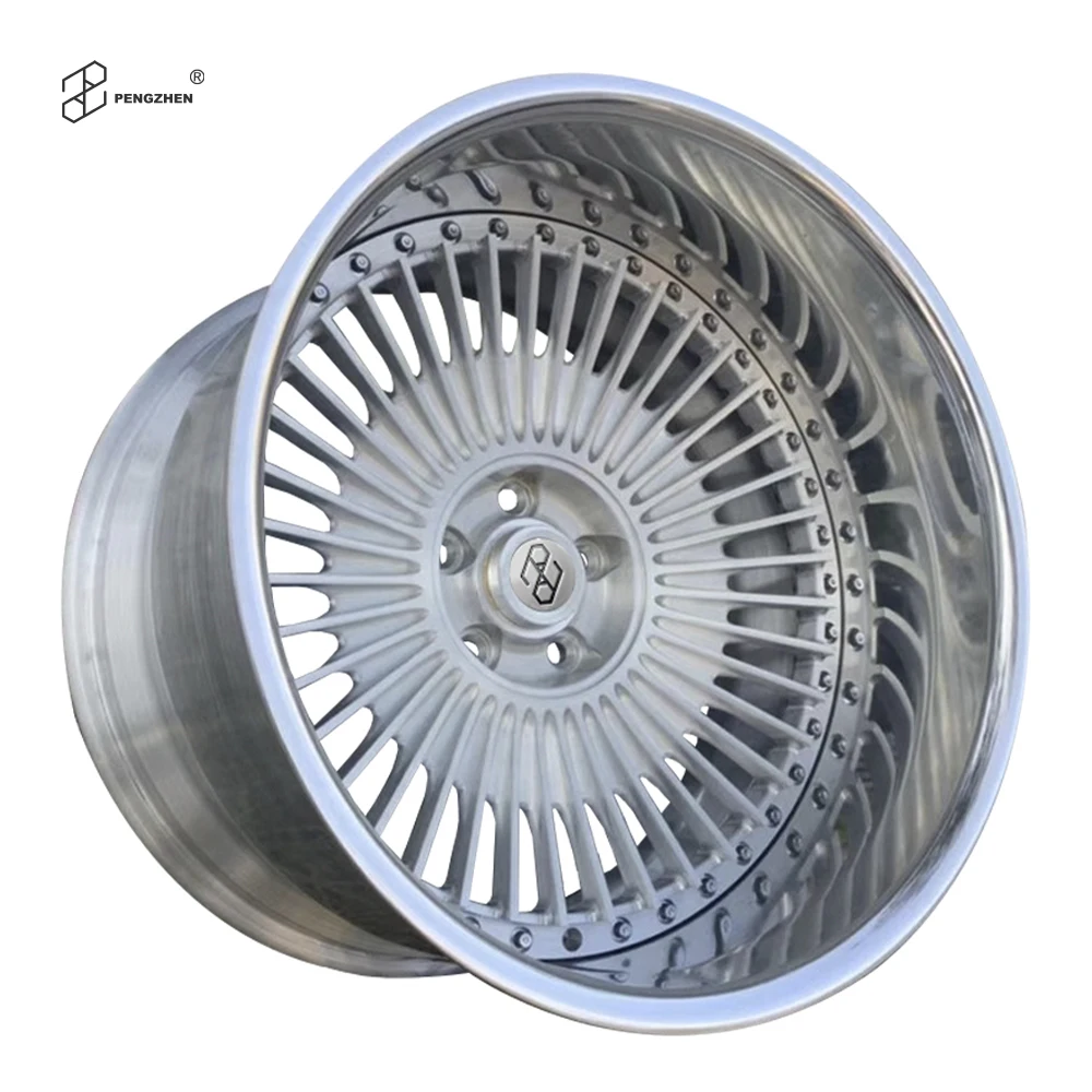 Big Lip Forged Two Piece Brushed Finishing Multi Spoke 21 20 19 Inch Alloy Car Wheels for le xus Ls 500