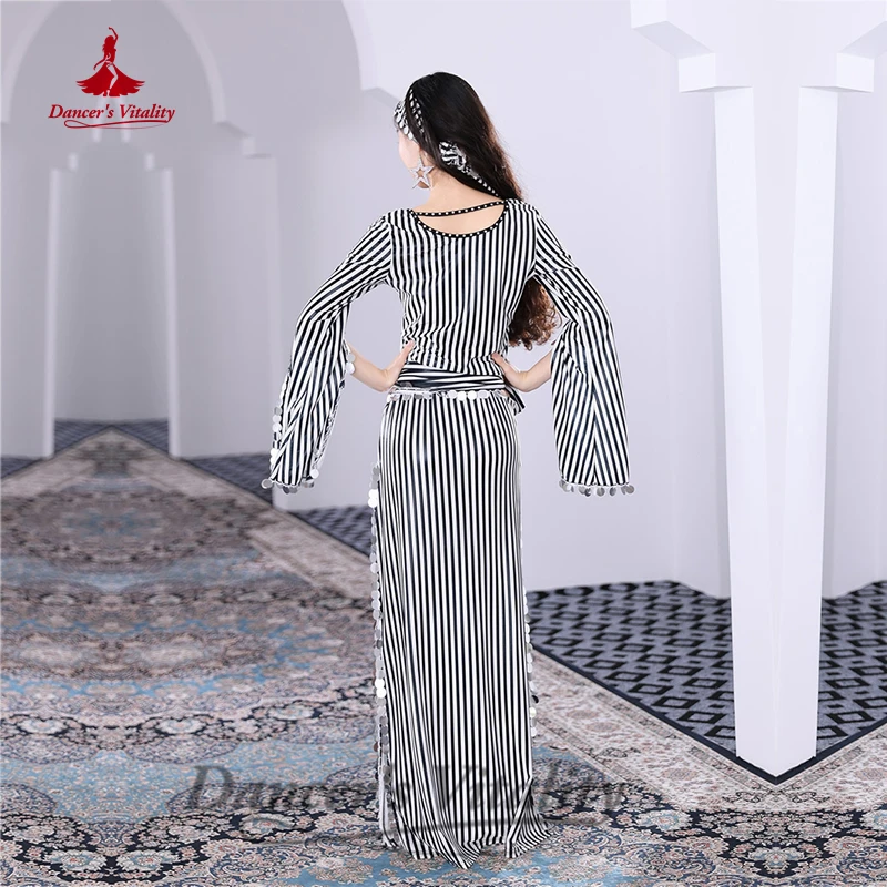 Belly Dance Costume Dress for Women Big Sequins Baladi Shaabi Folk Costume Robes Female Oriental Belly Dancing Stage Dresses