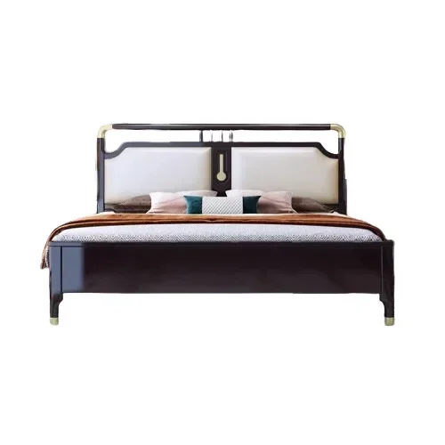 Chinese Solid Wood Bed for Bedroom Stable Structure Space Saving Sturdy Construction Premium Quality Easy to Use Long Lasting