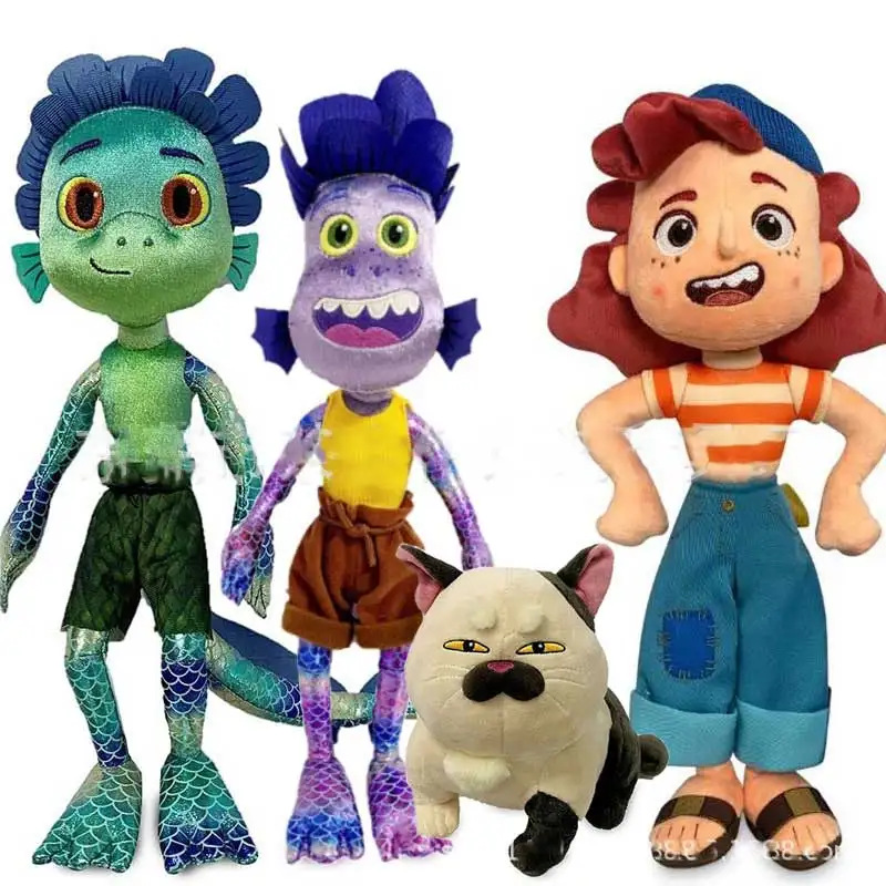 

Disney Pixar Movie Luca Alberto Sea Monster Plush Toy 18-45cm Cartoon Cat Purple Girl Stuffed Toys Christmas Gifts for Children