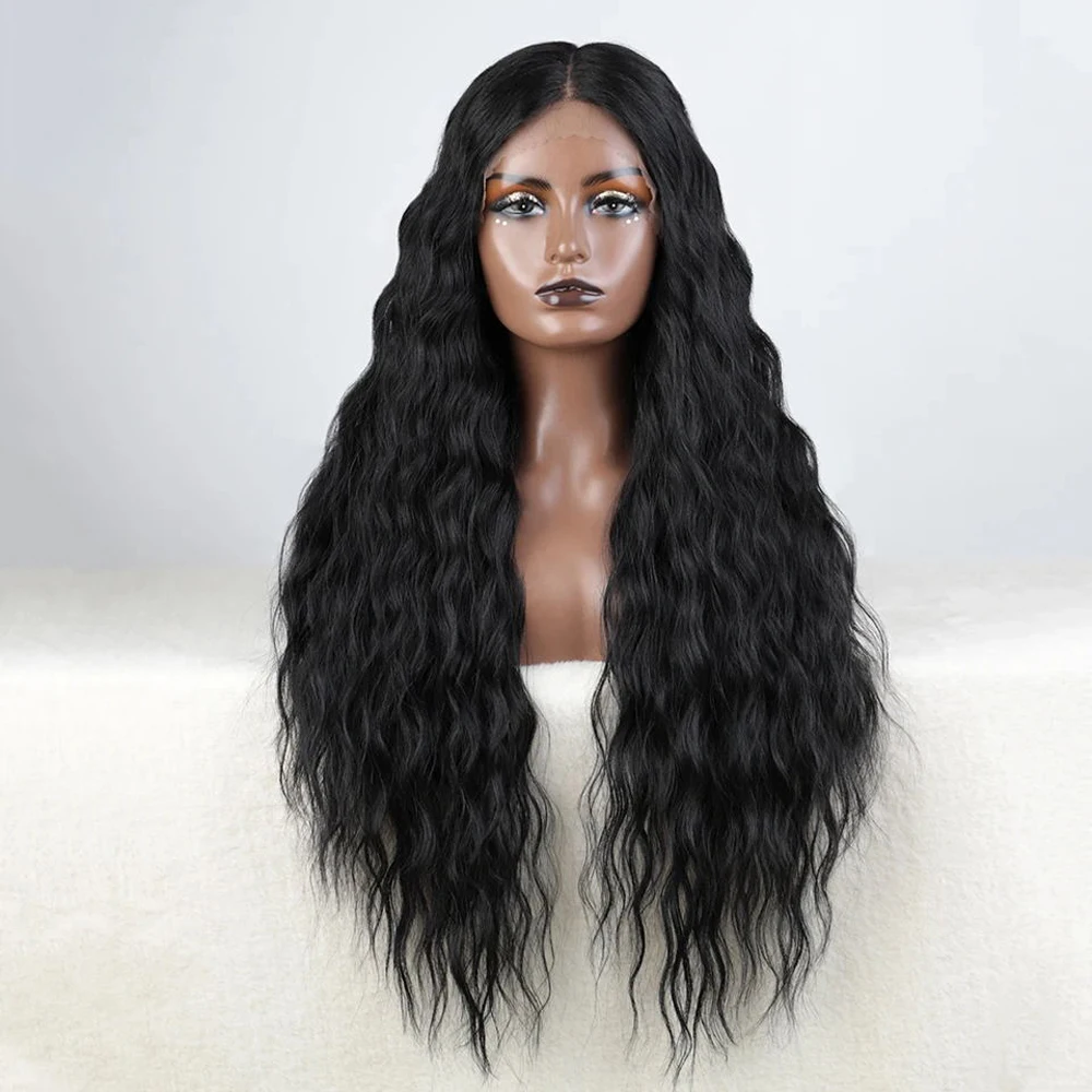 Synthetic Lace Front Wig Baby Hair Wig Long Wavy 30 \