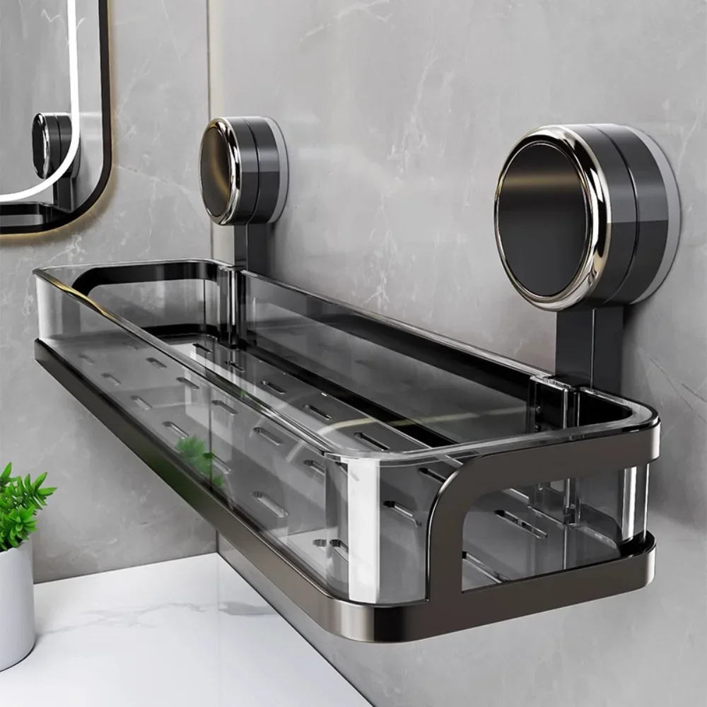 

Suction cup bathroom rack non-punching toilet wall-mounted removable storage rack washstand wall hanger