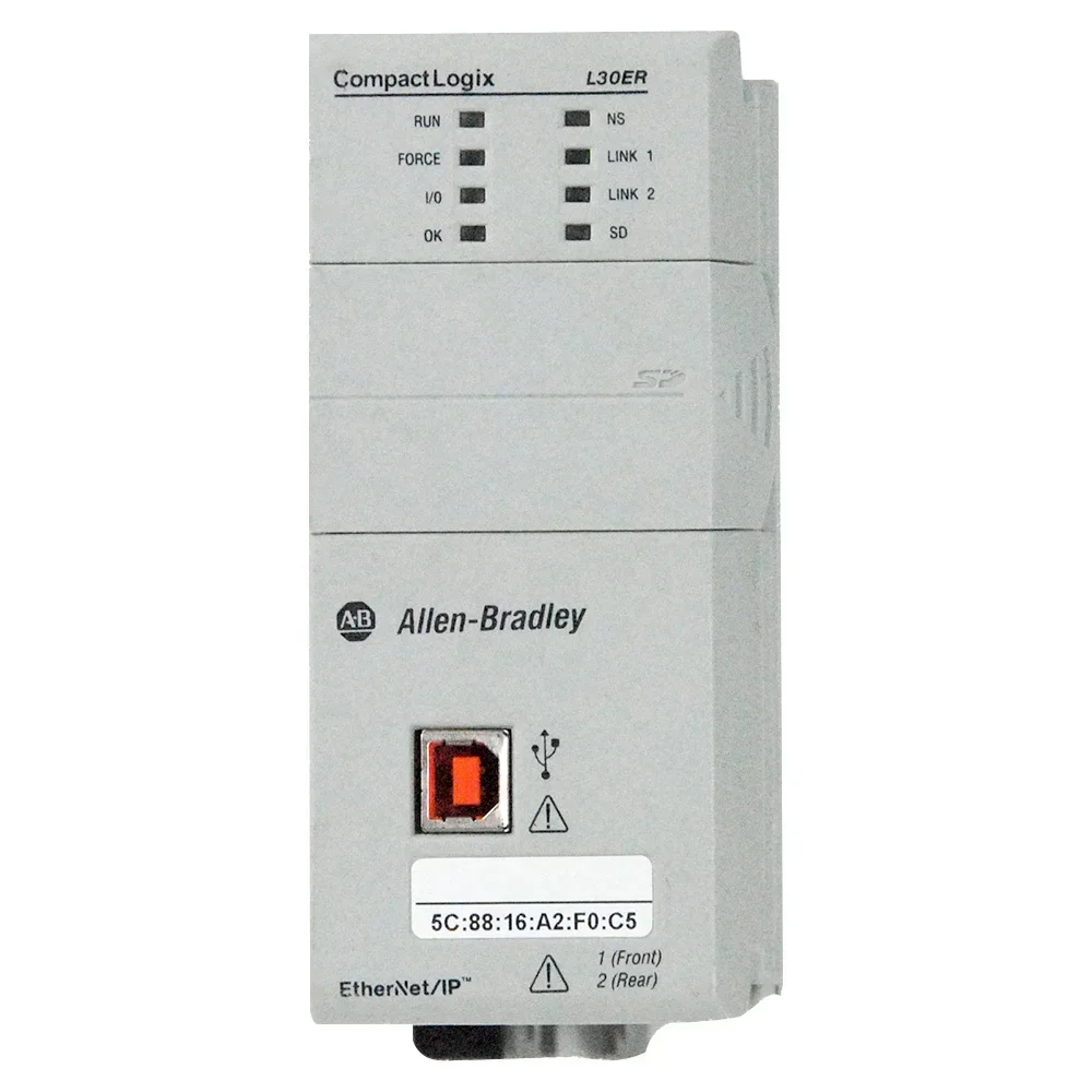 

NEW 1769-L30ER AB PLC CompactLogix 5370 L3 Controllers 1MB Memory 8 I/O Expansion 16 Ethernet IP Nodes 1769-L30er