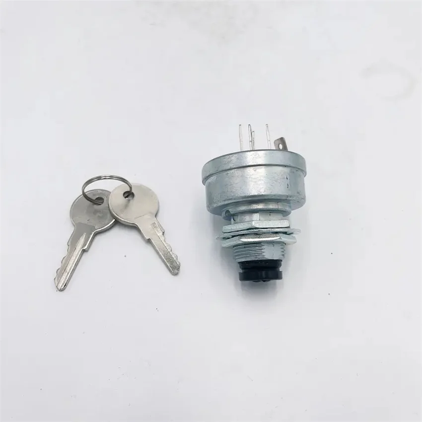 for New excavator accessory ignition switch starter key AM101561 TCA15075 for 125 130 165 175 200 F912 diesel engine