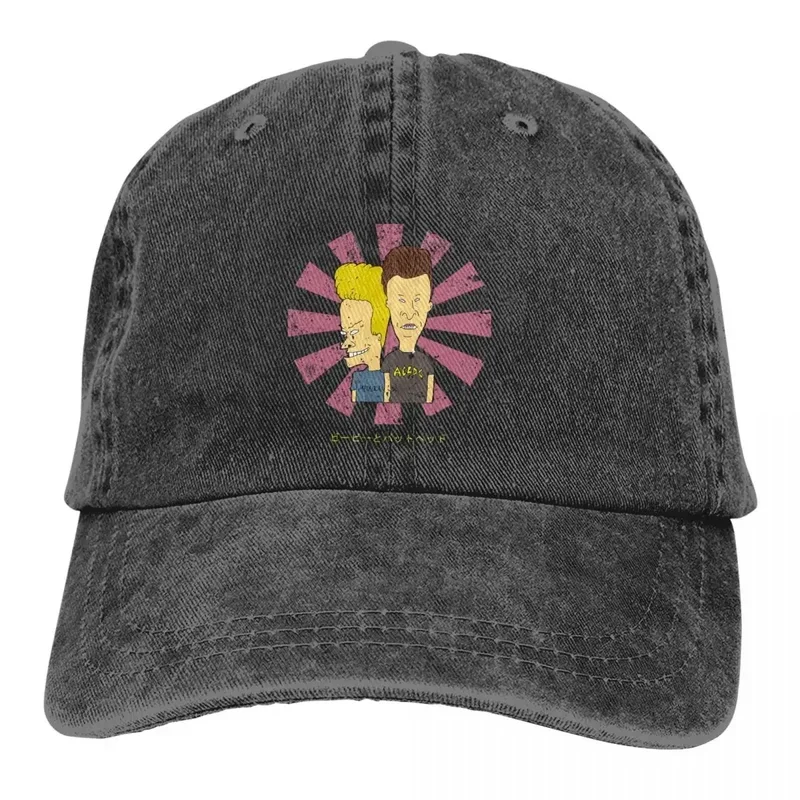 Pure Color Cowboy Hats Retro Women's Hat Sun Visor Baseball Caps Beavis and Butthead Sarcastic Cartoon Peaked Trucker Dad Hat