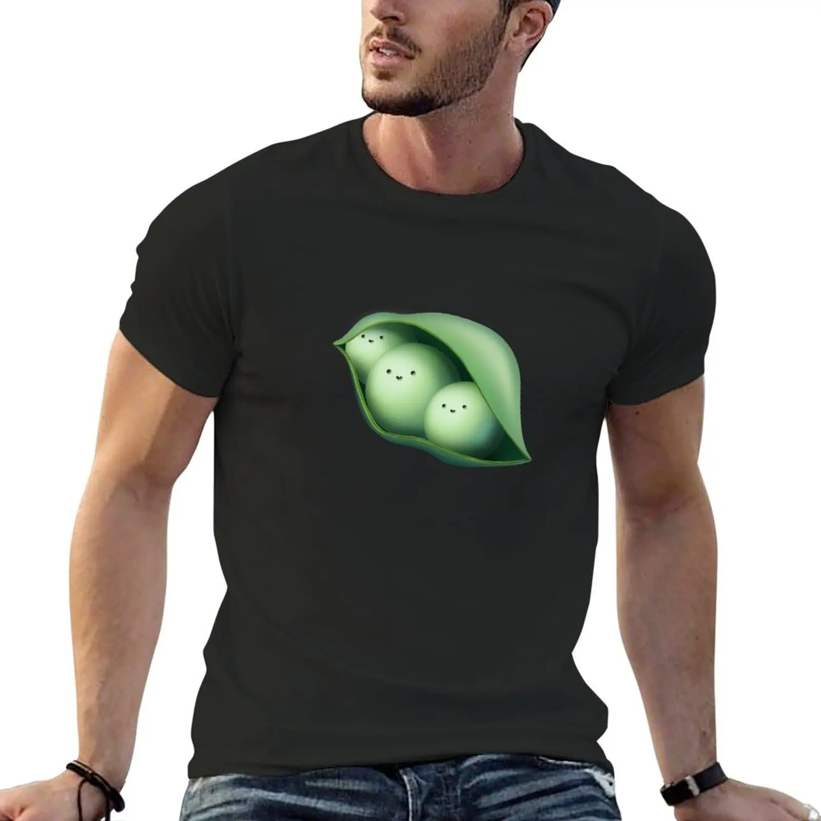 

Peas in a pod T-Shirt oversizeds summer top mens t shirts top quality
