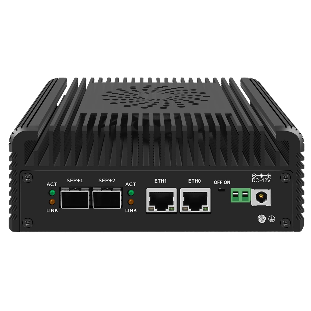 12th Gen Intel i3 N305 N100 Mini PC senza ventola 2*10G SFP + 2 * i226-V 2.5G LAN Win11 EX-SI Computer 2 * NVMe 2 * HD DDR5 Soft Router