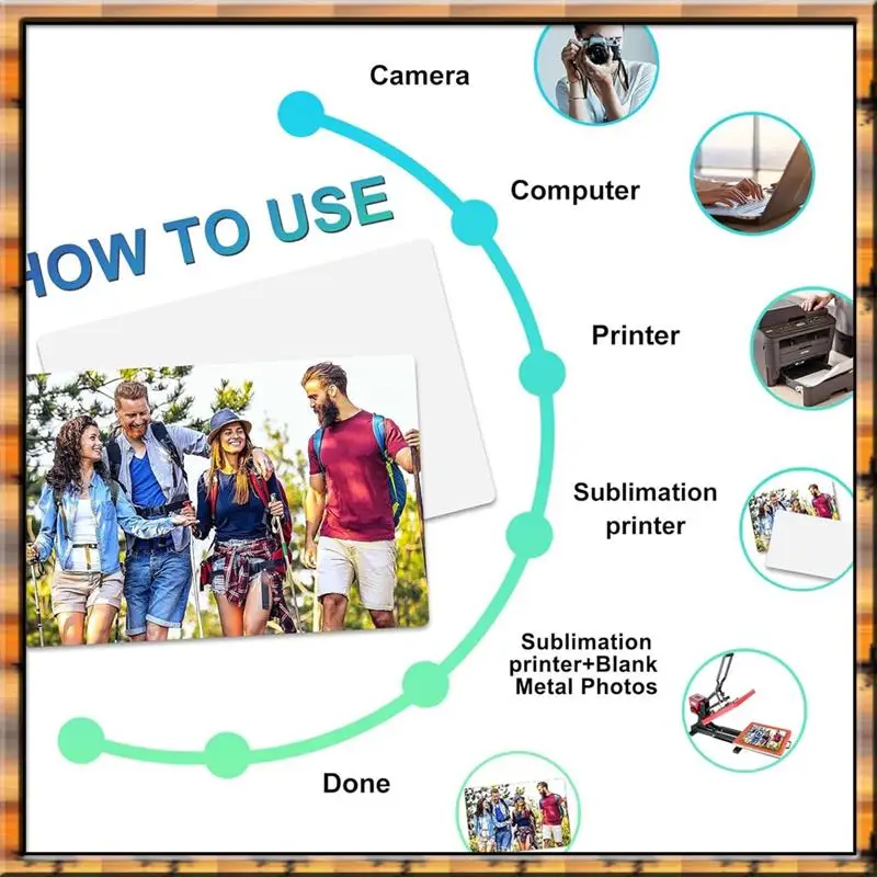 A78K Новый 10 шт. сублимационная металлическая фотопустая термопереносная бумага картина сублимационная вывеска пустая, алюминиевая фотознак для дизайна