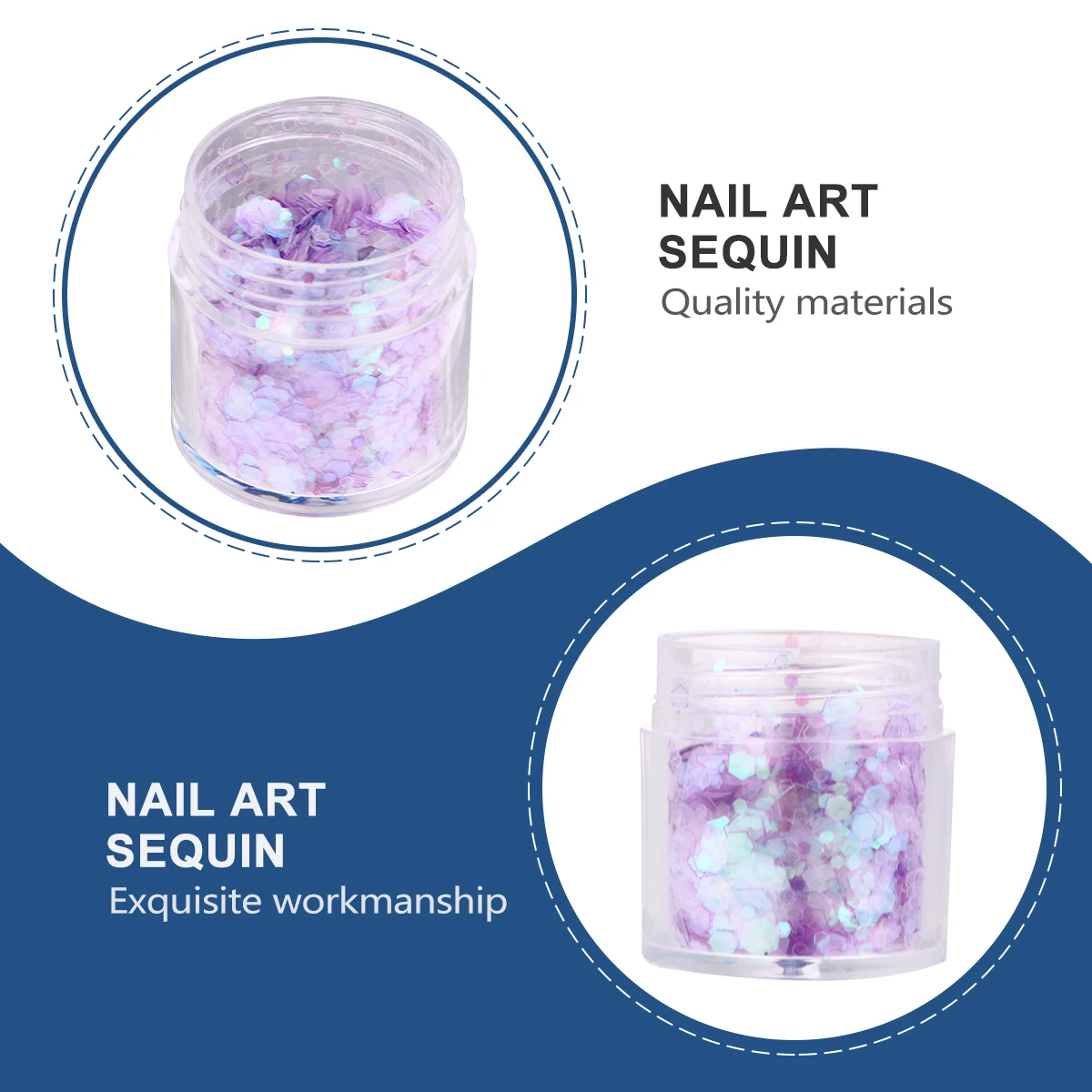 

Nail Art Sequin Colorful Manicure Glitter Shining Pieces Nail Decoration Stickers Paillette Chips For Women Elegant