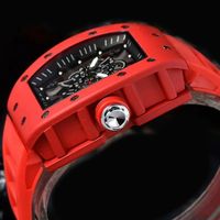 Luxury Men’s Quartz Wristwatch for Man Hollow Style Automatic Watches Male Mechanical Watch  Calendar Sports Waterproof