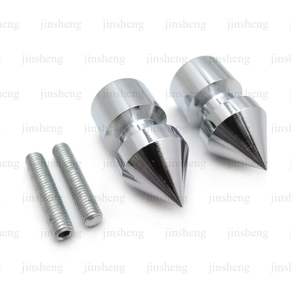 Chrome Motorcycle Spike Swingarm Spools for Kawasaki Suzuki Honda Ducati 749R 999R 999S ZX1000 Ninja ZX10R