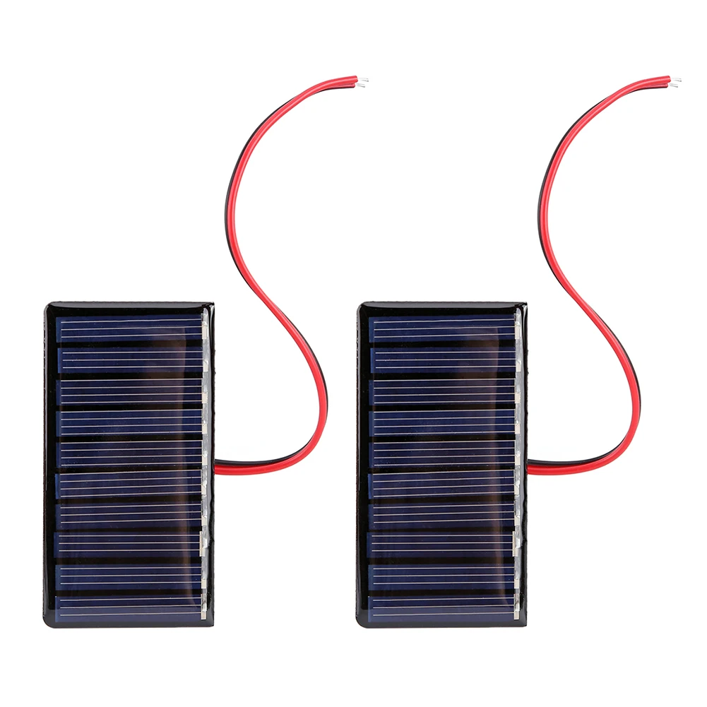Traval Outdoor Solar Battery Board 0.3W 5V Polysilicon Solar Epoxy Panel Module Lights Battery Power Charger for Cellphone