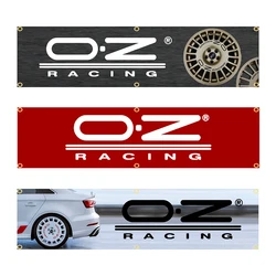 60X240cm OZ Racings Banner Flag Polyester Printed Garage or Outdoor Decoration Tapestry