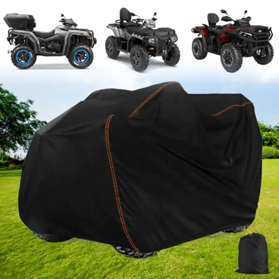 

Durable Waterproof Outdoor Full Protection ATV Cover for 420D Large XXL 2-UP 4 Wheeler Quad Windproof Cover Suitable for CFMOTO