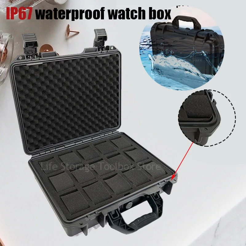 6/10/15 Slot Plastic Watch Case Portable Waterproof Watch Case Is Used To Store Watches Tool Box