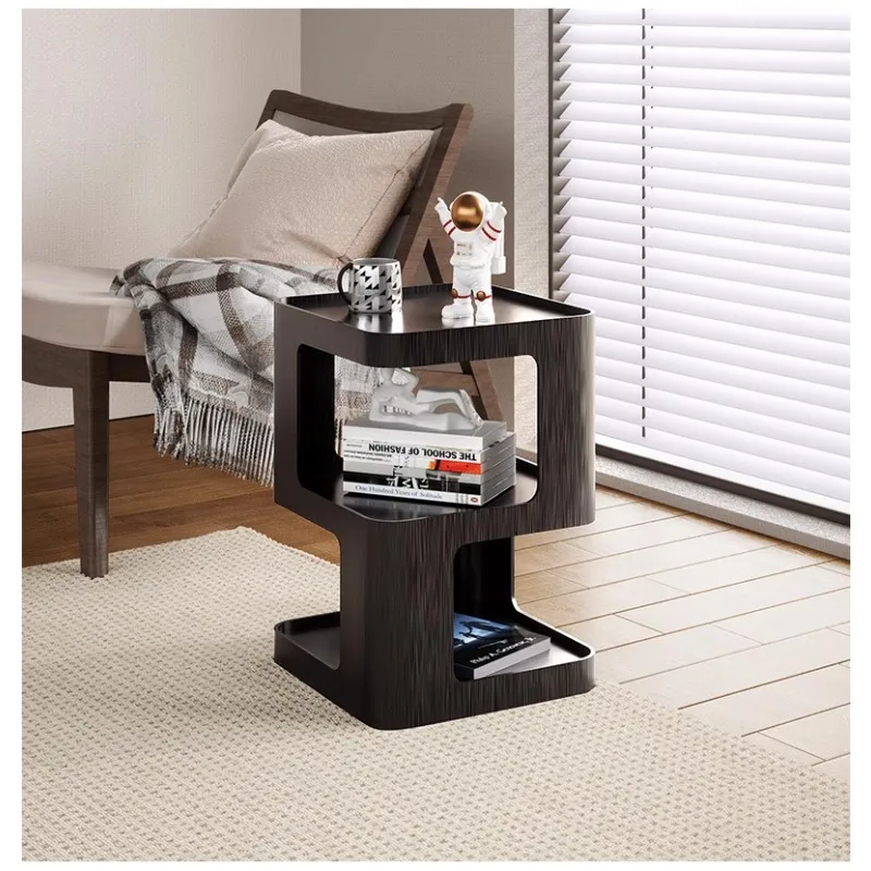 

Cream wind sofa side few light luxury high-end creative bedside table small round small coffee table side cabinet